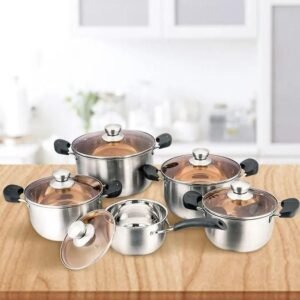 10 Pc James pot stainless cookware