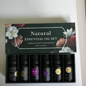 Natural essential oil set of 6 pieces(10ml each bottle)