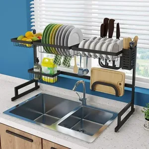 Over-the-Sink Dish Drying Rack