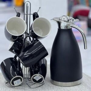 2 liter thermos flask with mugs
