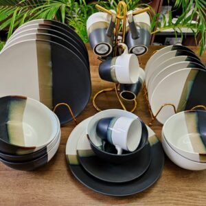 24 piece ceramic dinner set